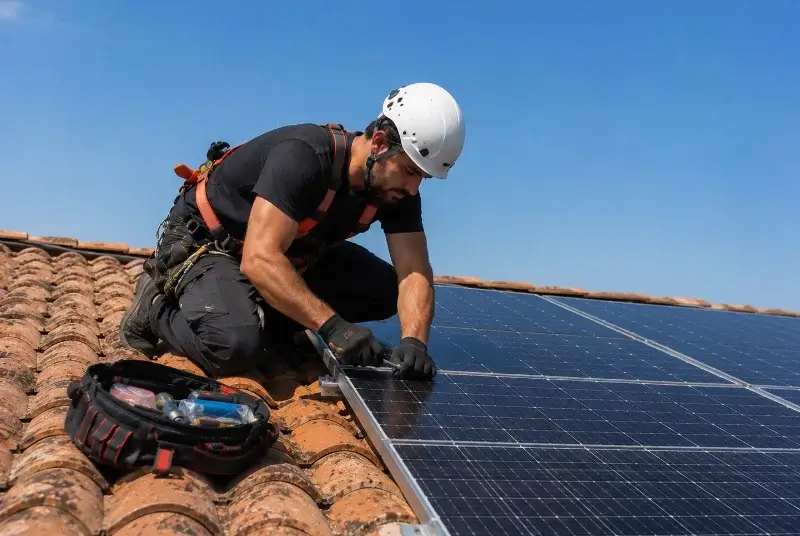 Maintenance et monitoring de panneaux solaires à Castétis